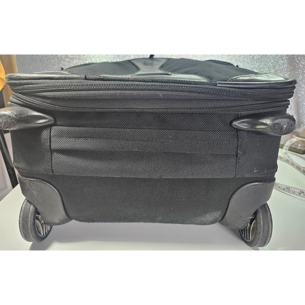 T-Tech by TUMI Black Ballistic Nylon Rolling Carry-On Suitcase Luggage 57622D - Picture 4 of 14